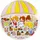 Blond Amsterdam Tortenplatte EB Streifen in Bunt - 23cm – Gr.: onesize