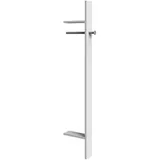 Möbel Kraft Garderobenset , weiß , Holzwerkstoff , Maße cm, Made in Germany, Aufhängemöglichkeit, Kleiderstange, Garderobe, Garderobenpaneele, Garderobenpaneele