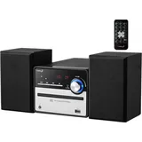 Cyberlux HiFi Musikanlage Stereoanlage | Kompaktanlage | USB | Line Out | CD/MP3 | FM Radio | 30 Speicherplätze | LED-Display | Mini HiFi Anlage | Stereoanlage mit Boxen