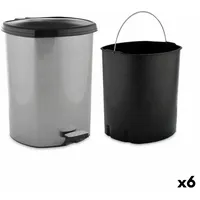 Berilo Papierkorb mit Pedal Berilo D-003-2 Dunkelgrau Kunststoff 11