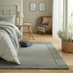 Kadima Design Exklusiver Wohnzimmerteppich `Calder`, Wolle-Polyester-Mix, Farbe: Grau, 160x230 cm