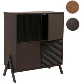 Mendler HWC-O40 Kommode 94 x 79 x 40 cm Walnuss-Optik