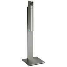 Proregal Praktischer Wandascher Abstreifblech | mit Standfuß | 3,5 Liter, HxBxT 125x31x31cm | Edelstahl | Ascher Aschenbecher