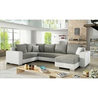 JVmoebel Ecksofa Design Ecksofa Sofa Schlafsofa Bettfunktion Couch Polster Textil, Made in Europa grau