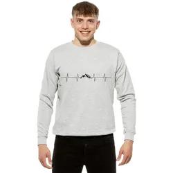 Cotton Prime® Sweatshirt Berge Pulsschlag Berge
