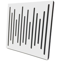 Bluetone Acoustic WaveFuser Wood - Akustikplatten aus Naturholz - Akustikpaneele - akustikschaumstoff 50x50cm (Weiß)