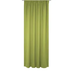 Vorhang WIRTH "Newbury", grün, B:130cm H:265cm, Baumwolle, Polyester, Gardinen, nach Maß