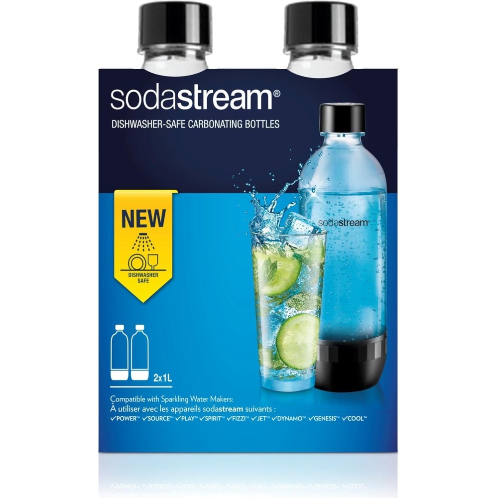 Sodastream Tritan-Flasche 2 x 1 l schwarz ab 14,99 € im Preisvergleich!