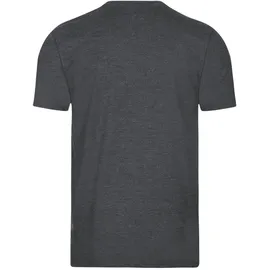 TRIGEMA T-Shirt "TRIGEMA V-Shirt DELUXE Baumwolle", Herren, Gr. XL, grau (anthrazit, melange), Single Jersey, 100% Baumwolle, Basic, lang, V-Ausschnitt, Shirts T-Shirt