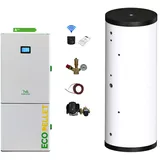 EcoPellet 24 kW Pelletkessel + Pufferspeicher 600 L + Zubehörset, Pelletheizung