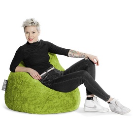 Sitting Point BeanBag Fluffy 70 x 110 cm grün