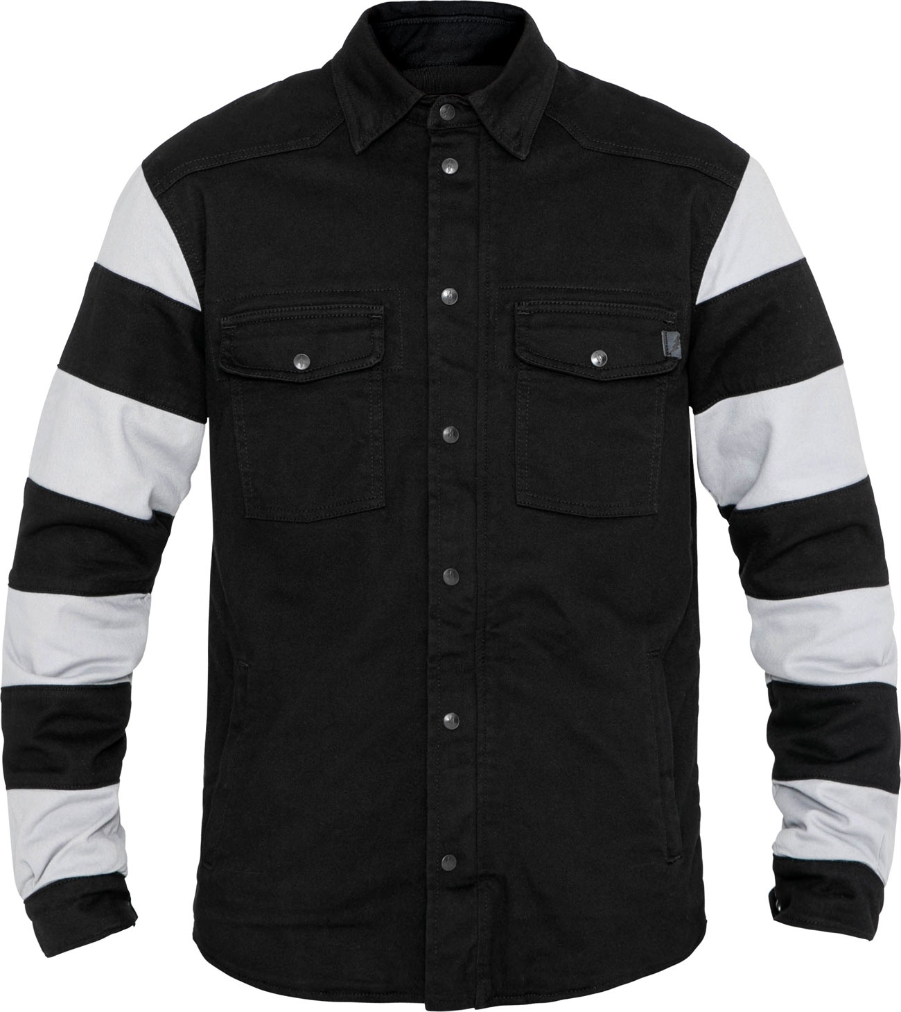 John Doe Motoshirt Prison, chemise/veste textile - Noir/Blanc - 5XL