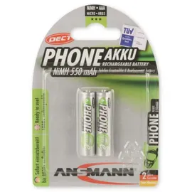 Ansmann DECT NiMH-Akku Micro 550mAh 2er Blister