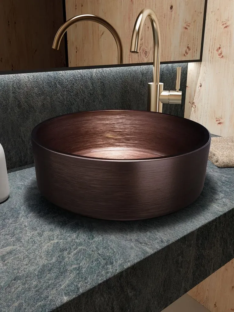 Glassdesign METROPOLE KATINO 35  Aufsatzwaschtisch - Aquamarin