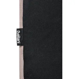 Beliani Vincennes Wasserbett Samtstoff 180 x 200 cm Taupe