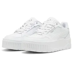 Sneaker PUMA "KARMEN II IDOL", Gr. 38, weiß (puma weiß, puma weiß, puma silber), sportlich, Schuhe