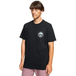 T-Shirt QUIKSILVER "Landscapes", Herren, Gr. XS, schwarz, [Hauptstoff] 100% Baumwolle, Kurzarm, Shirts