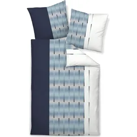 JANINE Carmen S 55026 nachtschattenblau/perlblau 135 x 200 cm + 80 x 80 cm