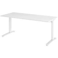 Bümö Schreibtisch Weiß, Weiß,