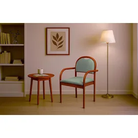 Home Affaire Armlehnstuhl ROMA Massivholz rot