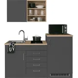 kochstation KS-Mali Glaskeramik-Kochfeld links grau