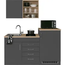 kochstation KS-Mali Glaskeramik-Kochfeld links grau