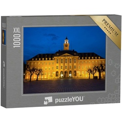 puzzleYOU Puzzle Puzzle 1000 Teile XXL „Rathaus von Herne bei Nacht, Deutschland“, 1000 Puzzleteile, puzzleYOU-Kollektionen