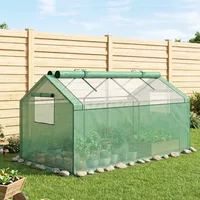 Outsunny Gewächshaus Tomatenhaus mit UV-beständige Folie Grün 180x92x92cm