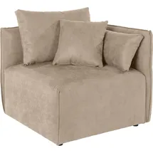 otto home Sofa-Eckelement OTTO HOME "Nöre", beige, B:90cm H:74cm T:90cm, Samtoptik (100% Polyester);Struktur (100% Polypropylene);Luxus-Microfaser Lederoptik (100% Polyester);Struktur fein (100% Polyester);Webstoff (100% Polyester);Baumwoll-/Leinenmix (60%