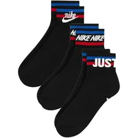 Nike Everyday Essential Knöchelsocken Black/White/Game Royal/University Red 34-38