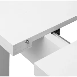 Konsimo Cenare Klappbarer Esstisch Ausziehbar, Weiß, - Konsimo