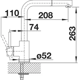 Blanco Mila-S schwarz matt 526660