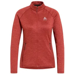 Odlo Fleecejacke Tencia Mid Layer Full Zip (hervorragendes Feuchtigkeitsmanagement) rot Damen