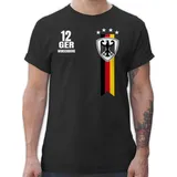 T-Shirt Herren - 2026 Fussball Fanartikel - Germany WM Fan Deutschland - 3XL - Schwarz - Deutschland-Trikot em Tshirt 2024 fußball Europa Shirts deutschlandtrikot fußball-Fanartikel fußball. - 3XL