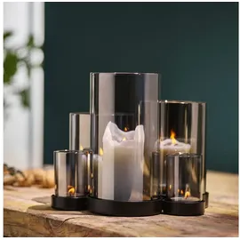 philippi Windlicht Lichtermeer Glas Schwarz