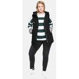 sheego Longweste in schwarz | Gr.: 44