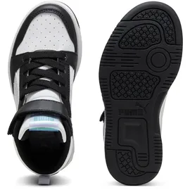 Puma Rebound V6 Mid Space Belle AC+ Sneaker, black/lilac Crush white 23 EU