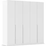 Rauch »Kleiderschrank Schrank Garderobe AGORDO TOPSELLER Schlafzimmer«, (in zwei Griff-Farben mit Dekor- oder Hochglanzfront), durchdachte Innenausstattung, in 6 Breiten und 2 Höhen MADE IN GERMANY, weiß (alpinweiß), B:226cm H:229cm T:54cm, Holzwerkstoff,