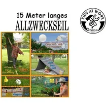 corvus inh. heiner gramsch Kids at work: Allzweckseil-Set, Gartenseil 15 Meter