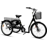 Sachsenrad T3A Trio mit Alarmanlage mit LCD Display und StVZO-Zugelassung - Schwarz