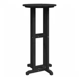 vidaXL Bartisch 55 x 55 x 107 cm Schwarz
