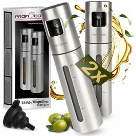 Proficook Ölsprüher 2er Set 100 ml Edelstahl