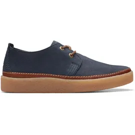 CLARKS »Clarkwood Low«, Schnürschuh, Business Schuh mit markanter Schnürung Clarks Navy Nubuck
