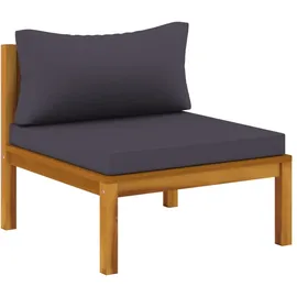 vidaXL 3-Sitzer-Gartensofa 308 x 80 x 66 cm Grau