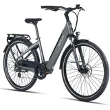 DERUIZ E-Bike 28 Zoll E Bike Damen Elektrofahrrad Herren Pedelec Citybike, 250W/48V/13,4AH 40N.m BAFANG Motor, Trekking Ebike Cityrad für Damen, 25km/h, Quartz Grey