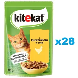 KITEKAT 28x85 Huhn in Soße für adulte Katzen