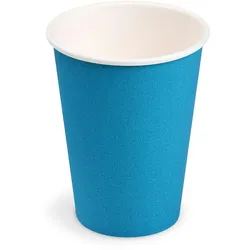 500x Getränkebecher Party/Pappbecher hellblau 240ml Ø 74mm
