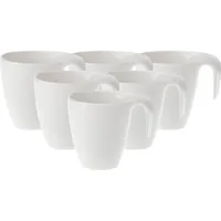 Villeroy & Boch Flow Kaffeebecher 0,28 l Weiß 6 St.