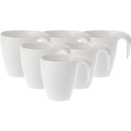 Villeroy & Boch Flow Kaffeebecher 0,28 l Weiß 6 St.