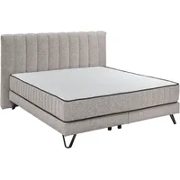 Set One by Musterring Boxspringbett "Baldwin", grau, B:202cm L:212cm,